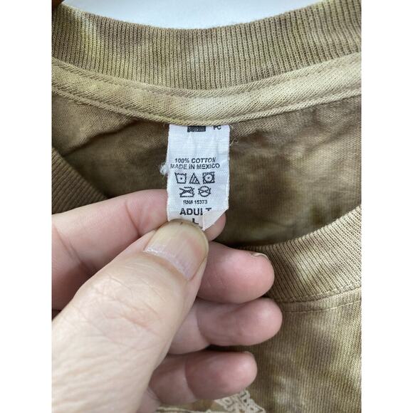 Led Zeppelin Blimp 1969 Merch Tee Brown Large Unisex Classic Rock Music - Picture 3 of 7